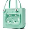 imageBOGG BAG  Bitty Small Tote  Under the Seafoam White Buttons  11in L x 45in W x 85in H  Beach Pool Boat Work Sports  All Purpose EVA  Lightweight Washable Durable