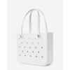 imageBOGG BAG  Medium Tote  For Shore White White Buttons  15in L x 5in W x 125in H  Beach Pool Boat Work Sports  All Purpose EVA  Lightweight Washable Durable