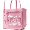 imageBOGG BAG  Tote for Beach Pool Boat Sports  All Purpose EVA  Tonal ButtonsBlowing Pink Bubbles