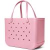 imageBOGG BAG  Tote for Beach Pool Boat Sports  All Purpose EVA  Tonal ButtonsBlowing Pink Bubbles