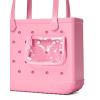 imageBOGG BAG  Tote for Beach Pool Boat Sports  All Purpose EVA  Tonal ButtonsBubblegum Shimmer