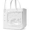 imageBOGG BAG  Tote for Beach Pool Boat Sports  All Purpose EVA  Tonal ButtonsFor Shore White