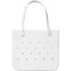 imageBOGG BAG  Tote for Beach Pool Boat Sports  All Purpose EVA  Tonal ButtonsFor Shore White