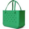 imageBOGG BAG  Tote for Beach Pool Boat Sports  All Purpose EVA  Tonal ButtonsGreen With Envy