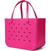 imageBOGG BAG  Tote for Beach Pool Boat Sports  All Purpose EVA  Tonal ButtonsHaute Pink