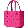 imageBOGG BAG  Tote for Beach Pool Boat Sports  All Purpose EVA  Tonal ButtonsHaute Pink