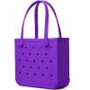 imageBOGG BAG  Tote for Beach Pool Boat Sports  All Purpose EVA  Tonal ButtonsHouston We Have a Purple