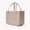 imageBOGG BAG  Tote for Beach Pool Boat Sports  All Purpose EVA  Tonal ButtonsMushroom