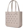 imageBOGG BAG  Tote for Beach Pool Boat Sports  All Purpose EVA  Tonal ButtonsMushroom
