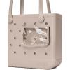 imageBOGG BAG  Tote for Beach Pool Boat Sports  All Purpose EVA  Tonal ButtonsMushroom Shimmer
