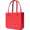 imageBOGG BAG  Tote for Beach Pool Boat Sports  All Purpose EVA  Tonal ButtonsOff to the Races Red