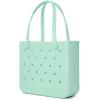 imageBOGG BAG  Tote for Beach Pool Boat Sports  All Purpose EVA  Tonal ButtonsSeafoam Shimmer
