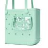 imageBOGG BAG  Tote for Beach Pool Boat Sports  All Purpose EVA  Tonal ButtonsSeafoam Shimmer