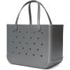 imageBOGG BAG  Tote for Beach Pool Boat Sports  All Purpose EVA  Tonal ButtonsSilver Shimmer