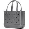 imageBOGG BAG  Tote for Beach Pool Boat Sports  All Purpose EVA  Tonal ButtonsSilver Shimmer