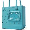 imageBOGG BAG  Tote for Beach Pool Boat Sports  All Purpose EVA  Tonal ButtonsTurquoise and Caicos