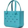 imageBOGG BAG  Tote for Beach Pool Boat Sports  All Purpose EVA  Tonal ButtonsTurquoise and Caicos