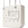 imageBOGG BAG  Tote for Beach Pool Boat Sports  All Purpose EVA  White ButtonsCoconut