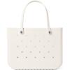imageBOGG BAG  Tote for Beach Pool Boat Sports  All Purpose EVA  White ButtonsCoconut