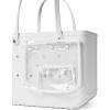 imageBOGG BAG  Tote for Beach Pool Boat Sports  All Purpose EVA  White ButtonsFor Shore White