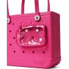 imageBOGG BAG  Tote for Beach Pool Boat Sports  All Purpose EVA  White ButtonsHaute Pink