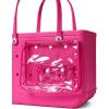 imageBOGG BAG  Tote for Beach Pool Boat Sports  All Purpose EVA  White ButtonsHaute Pink