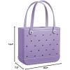imageBOGG BAG  Tote for Beach Pool Boat Sports  All Purpose EVA  White ButtonsI Lilac You a Lot