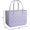 imageBOGG BAG  Tote for Beach Pool Boat Sports  All Purpose EVA  White ButtonsI Lilac You a Lot