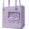 imageBOGG BAG  Tote for Beach Pool Boat Sports  All Purpose EVA  White ButtonsI Lilac You a Lot
