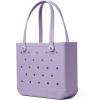 imageBOGG BAG  Tote for Beach Pool Boat Sports  All Purpose EVA  White ButtonsI Lilac You a Lot