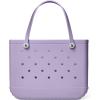 imageBOGG BAG  Tote for Beach Pool Boat Sports  All Purpose EVA  White ButtonsI Lilac You a Lot