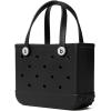 imageBOGG BAG  Tote for Beach Pool Boat Sports  All Purpose EVA  White ButtonsLbd Black