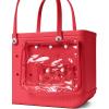 imageBOGG BAG  Tote for Beach Pool Boat Sports  All Purpose EVA  White ButtonsOff to the Races  Red