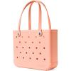 imageBOGG BAG  Tote for Beach Pool Boat Sports  All Purpose EVA  White ButtonsPeachy Beachy