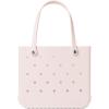 imageBOGG BAG  Tote for Beach Pool Boat Sports  All Purpose EVA  White ButtonsPetal Pink