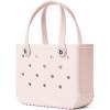 imageBOGG BAG  Tote for Beach Pool Boat Sports  All Purpose EVA  White ButtonsPetal Pink