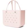 imageBOGG BAG  Tote for Beach Pool Boat Sports  All Purpose EVA  White ButtonsPetal Pink