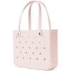 imageBOGG BAG  Tote for Beach Pool Boat Sports  All Purpose EVA  White ButtonsPetal Pink