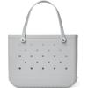 imageBOGG BAG  Tote for Beach Pool Boat Sports  All Purpose EVA  White ButtonsShades of Gray