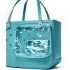 imageBOGG BAG  Tote for Beach Pool Boat Sports  All Purpose EVA  White ButtonsTurquoise and Caicos