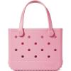 imageBOGG BAG  Tote for Beach Pool Boat Sports  All Purpose EVA  Tonal ButtonsBlowing Pink Bubbles