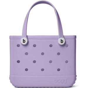 imageBOGG BAG  Bitty Small Tote  I Lilac You a Lot White Buttons  11in L x 45in W x 85in H  Beach Pool Boat Work Sports  All Purpose EVA  Lightweight Washable Durable