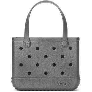 imageBOGG BAG  Tote for Beach Pool Boat Sports  All Purpose EVA  Tonal ButtonsSilver Shimmer