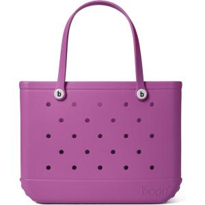 imageBOGG BAG  Tote for Beach Pool Boat Sports  All Purpose EVA  White ButtonsRaspberry Beret