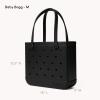 imageBOGG BAG  Medium Tote Black  Call Me Bogg Black  15in L x 5in W x 125in H  Beach Pool Boat Sports  All Purpose EVA  Lightweight Washable Durable