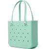 imageBOGG BAG  Tote for Beach Pool Boat Sports  All Purpose EVA  White ButtonsUnder the Seafoam