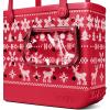 imageBOGG BAG Medium Tote  15 x 125 x 5  Durable Washable Tipproof  Beach Pool Boat Work Sports Ugly Sweater  Red