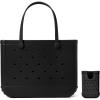 imageBOGG BAG  Original Large Tote Black  Call Me Bogg Black  19in L x 9in W x 14in H  Beach Pool Boat Sports  All Purpose EVA  Lightweight Washable Durable
