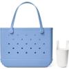 imageBOGG BAG  Original Large Tote Carolina on My Mind  Bevy For Shore White  19in L x 9in W x 14in H  Beach Pool Boat Sports  All Purpose EVA  Lightweight Washable Durable