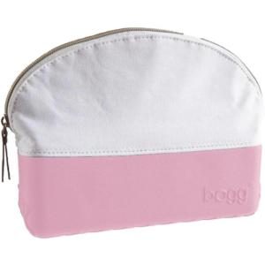imageBOGG BAG  Beauty and the Bogg  Coral Me Mine  Cosmetic Makeup Bag  9in x 7in x 3in  Waterproof Pouch  Travel Organizer  Beauty CaseBlowing PINK Bubbles